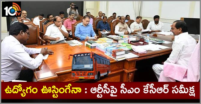 CM KCR key conference on RTC Pragathi Bhavan