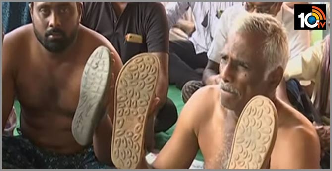 Amravati Farmers Fire on Speaker Thammini, MLA Dharmana prasarao Comments