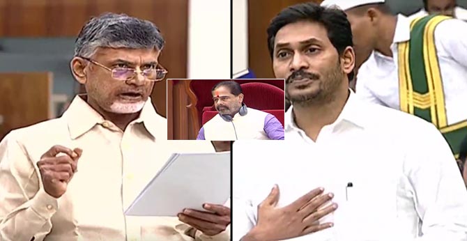 జగన్పై స్పీకర్కు ఫిర్యాదు: ప్రివిలైజ్ మోషన్ ఇచ్చిన టీడీపీ జగన్పై స్పీకర్కు ఫిర్యాదు: ప్రివిలైజ్ మోషన్ ఇచ్చిన టీడీపీ