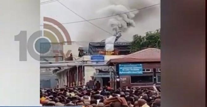 Fire accident in Thirumala Bundipotu