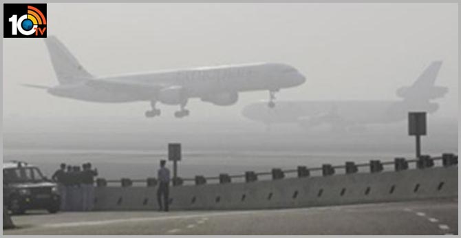 Heavy fog in Delhi Diversion of 46 flights