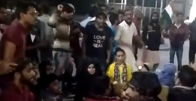 Hyderabad MANUU students Protest Citizenship Bill