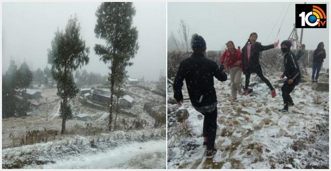 Nagaland receives surprise snowfall