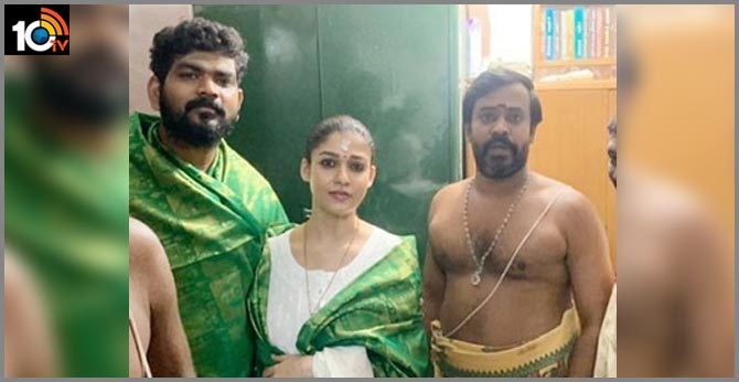 Nayanthara and Vignesh Shivan visit temples in Kanyakumari and Tiruchendur