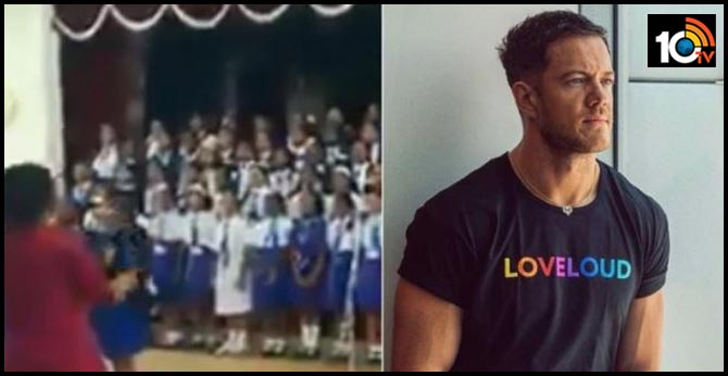 School kids sing Imagine Dragons' Believer in assembly. Dan Reynolds finds viral video beautiful