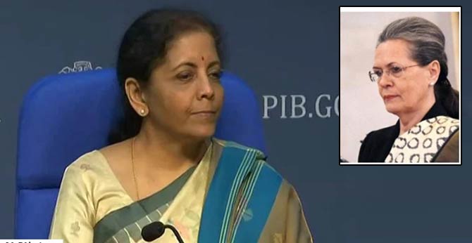 "Sonia Gandhi Shedding Crocodile Tears For Students": Nirmala Sitharaman