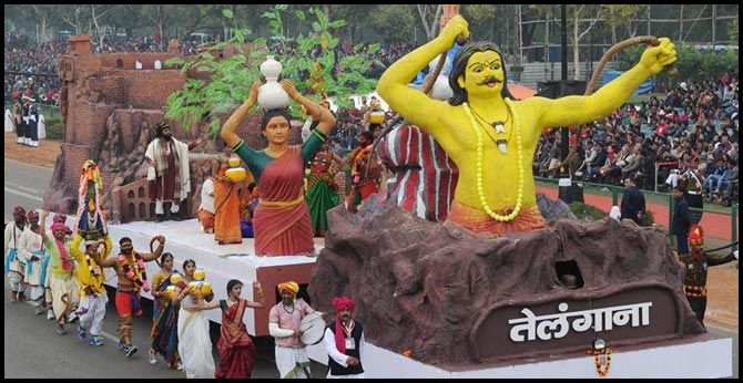 Telangana state shakatam Select for the Republic Day celebrations in delhi
