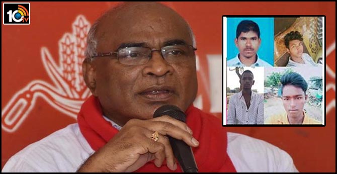 cpi leader Chada Venkat Reddy responds over Counter of disha accused