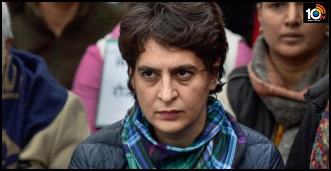 Priyanka Gandhi defies police restriction to meet arrested social activist’s family in Lucknow