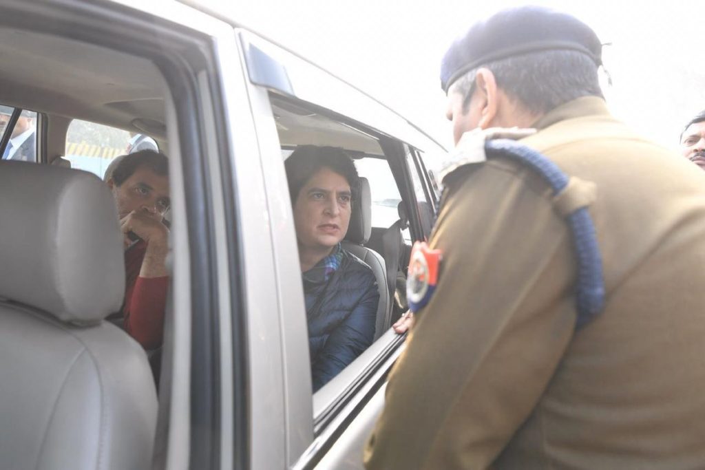 Rahul Gandhi, Priyanka Vadra Stopped From Entering UP's Meerut By Cops