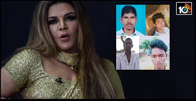 rakhi sawant full happy on disha accused encounter