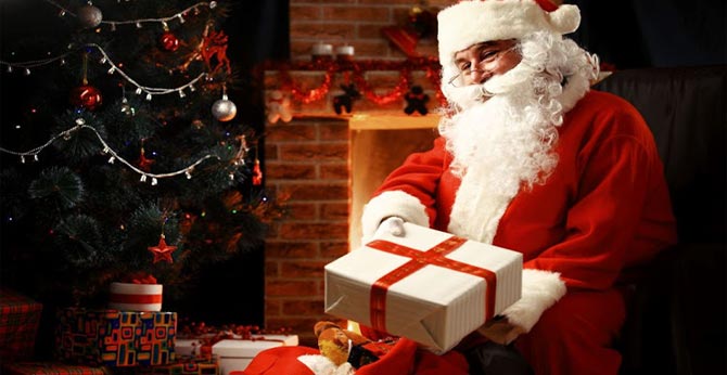 story of Santa Claus, the grandfather of Christmas gift