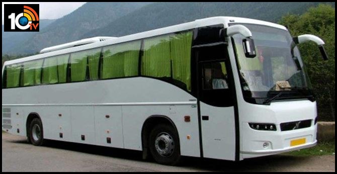 62 private travel buses seized in Vijayawada