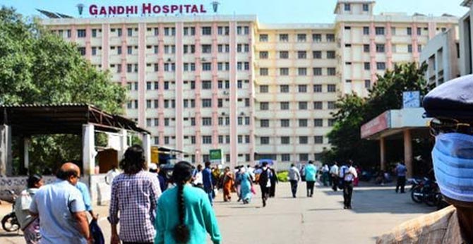 80 years old man swine flu at Gandhi Hospital Hyderabad