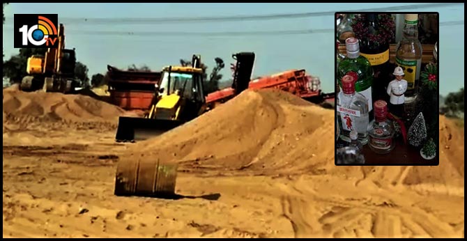 AP government serious on sand and alcohol Smuggling