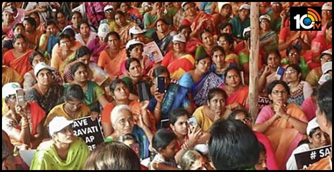 Ap Capital Bundh Women protest in Amaravathi Mandadam