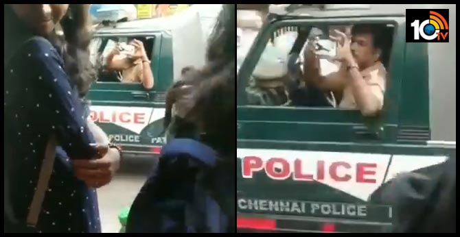 Chennai cop recording footage near anti-CAA protest venue triggers fears
