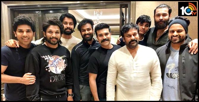 Mega Heroes in One Frame: Ramcharan Shares Family Photo
