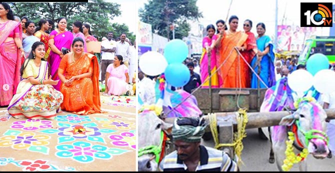 MLA Roja in Nagari with Daughter Anshu Malika