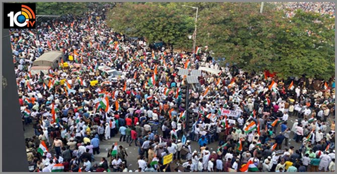 Muslims Million march In Hyderabad