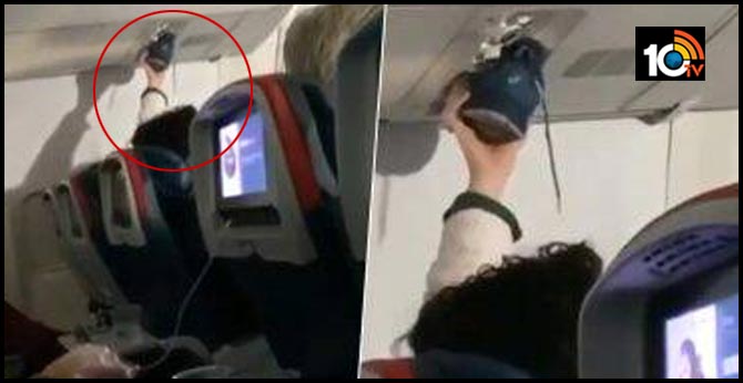 Passenger uses air vent on flight to dry his shoe in viral video. Internet is disgusted