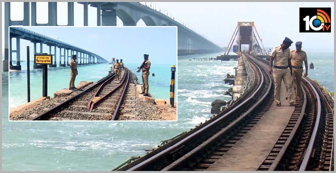 Rameswaram: Security tightened at Pamban rail bridge ahead of Republic Day In TamilNadu