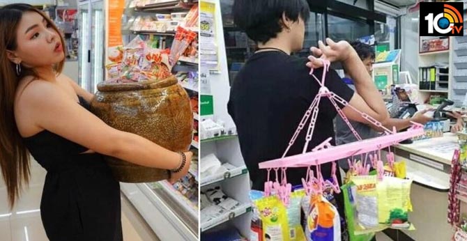 Thailand has banned single-use plastic, and people find innovative ways to carry groceries