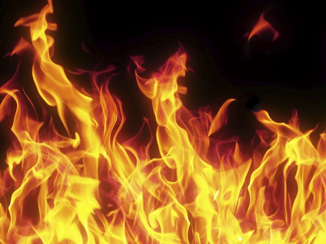 Man burns bags full of Aadhaar cards and letters