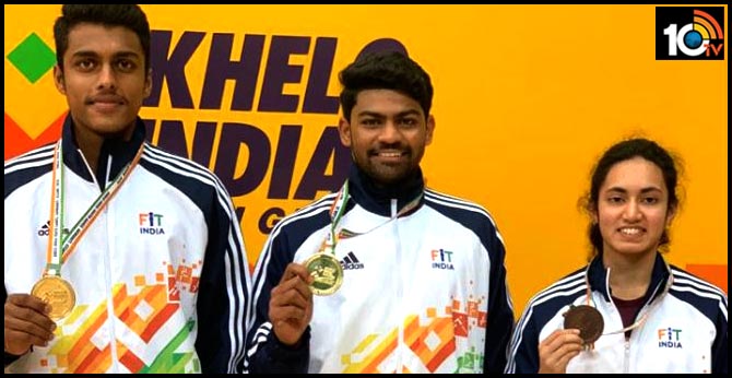 medals for Telangana players in Khelo India Youth Games