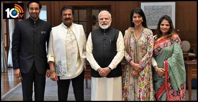 mohanbabu meeting with PM Narendra Modi