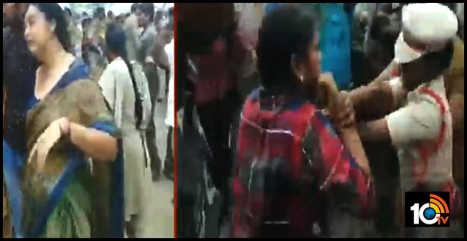 మహిళలపై పోలీసులు దౌర్జన్యం : అట్టుడుకుతున్నఅమరావతి మహిళలపై పోలీసులు దౌర్జన్యం : అట్టుడుకుతున్నఅమరావతి