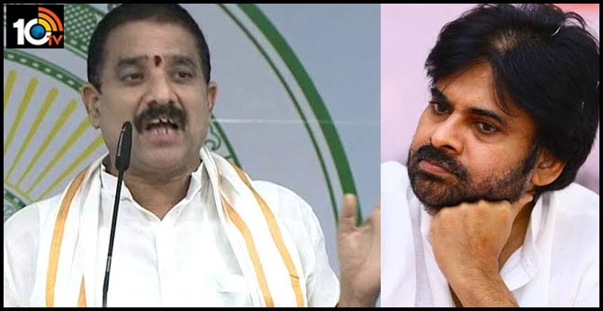 ysrcp mla karanam dharmasri fires on pawan kalyan