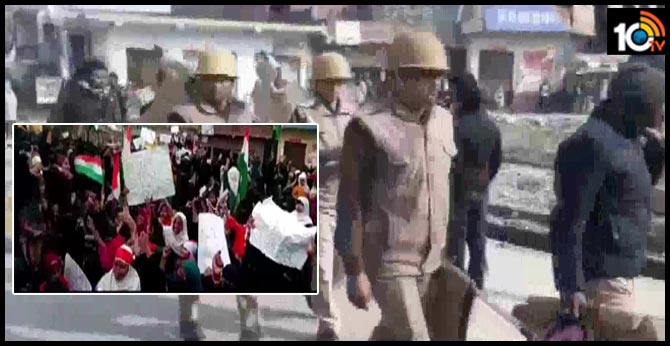19 held for pelting stones at police in up azamgarh At the CAA protest