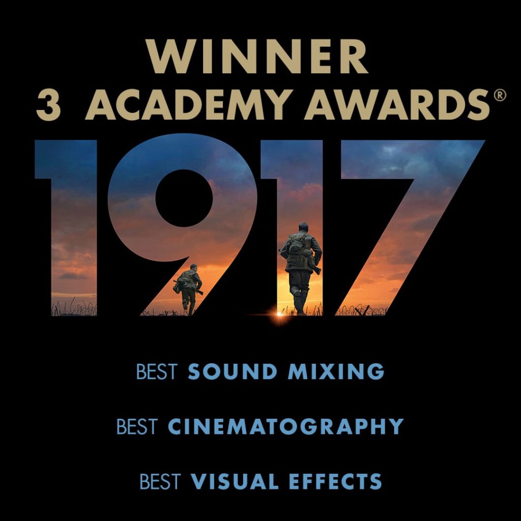 1917 Movie wins 3 Oscar Awards 2020