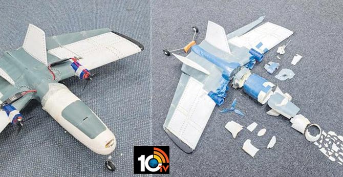 3d UAV flying into air