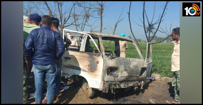4 students killed as school van catches fire in Punjab’s Sangrur