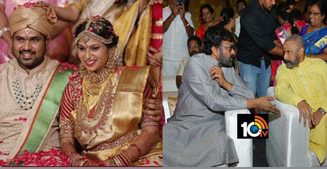 Celebrities At Popular Director Kodi Ramakrishna's younger daughter Pravallika's wedding