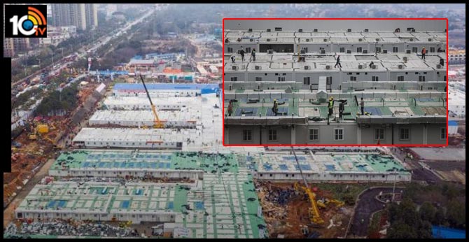 China completes coronavirus hospital in Wuhan in 10 days, with a second hospital almost finished