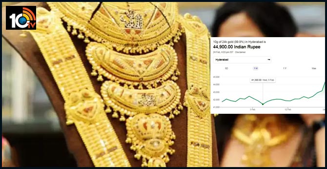 రికార్డు స్థాయిలో 5వేలు పెరిగిన బంగారం ధర రికార్డు స్థాయిలో 5వేలు పెరిగిన బంగారం ధర