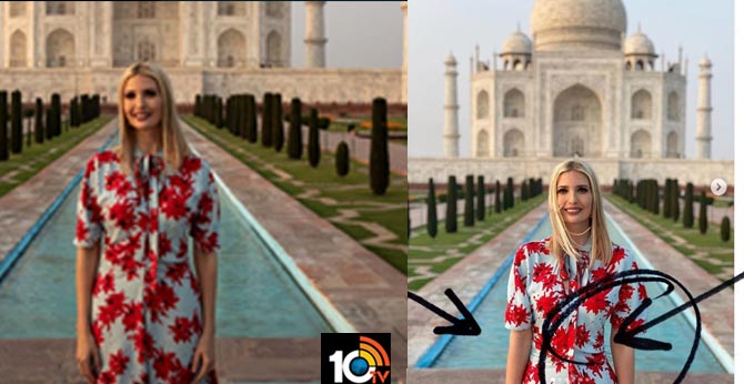 IVanka Trump accused of photoshopping taj mahal photos