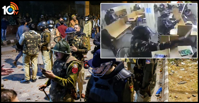Jamia violence: New CCTV footage shows Delhi Police beating up students in library