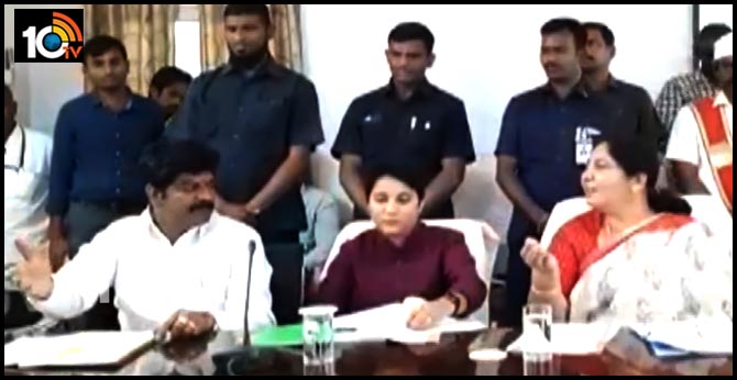 Mla Shankar Nayak Serious Over Review Meeting