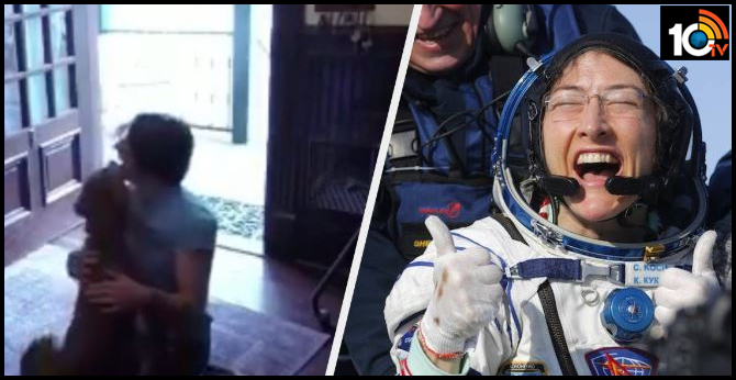 NASA astronaut Christina Koch reunited with her dog after 328 days in space, and the Emotional video