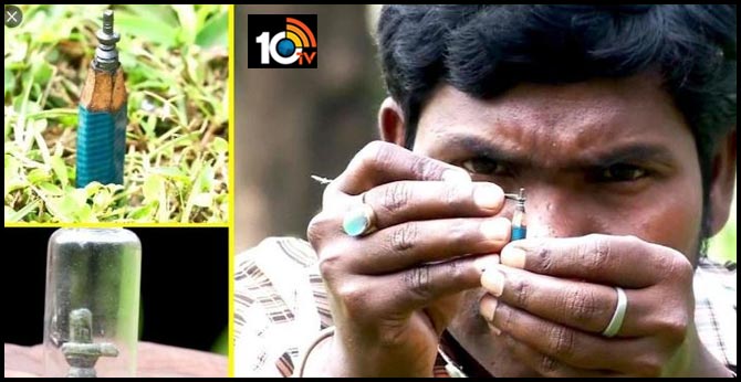 Odisha man Eswar Rao an artist made a miniature model of a 'Shivling', on a pencil nib. #MahaShivaratri