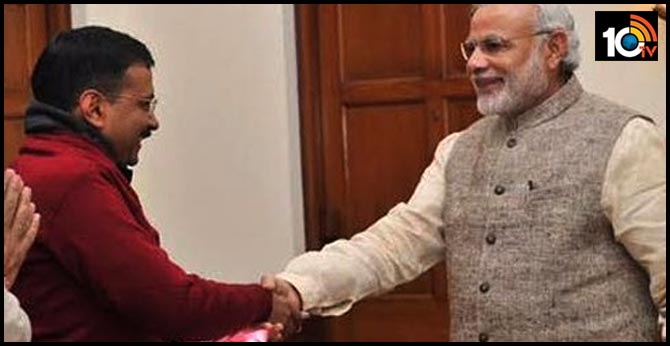 కేజ్రీవాల్ కు మోడీ అభినందనలు కేజ్రీవాల్ కు మోడీ అభినందనలు