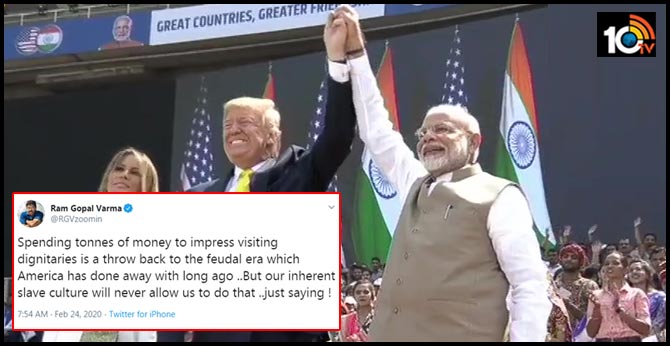 Spending tonnes of money Ram Gopal Varma Tweet On Donald Trump India Tour