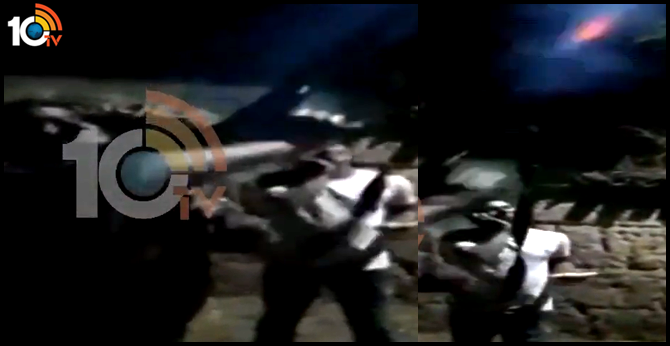 Retired Army gun firing in peddapalli district