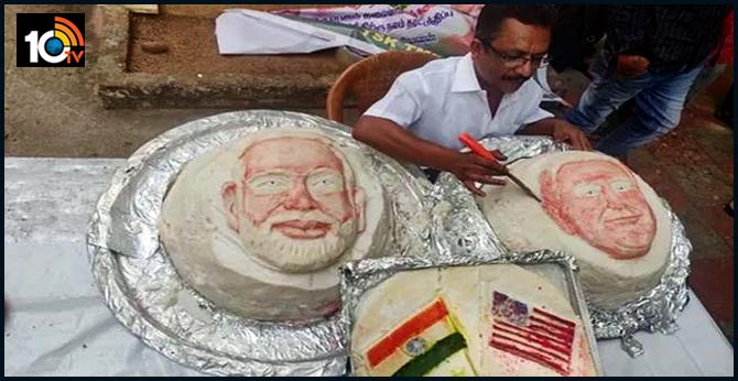 Tamilnadu chef prepares 3 big ildlis  welcome trump