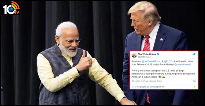 US President Donald Trump To Visit India On February 24-25