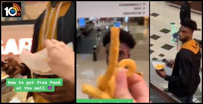 This TikTok Video Of A Woman Snatching Food From People In A Mall Is Viral
